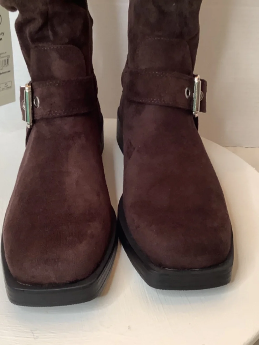 NWT No Boundaries suede Brown Moto‎ Calf Boots